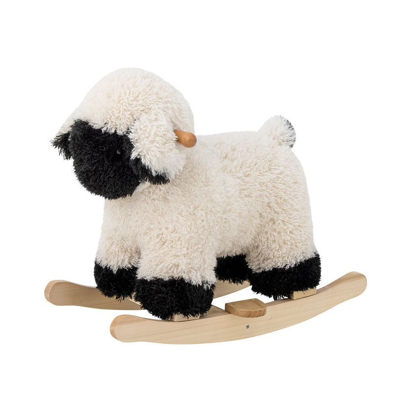 Bloomingville MINI Dolly Schaukelspielzeug, Schaf, Weiß, Polyester