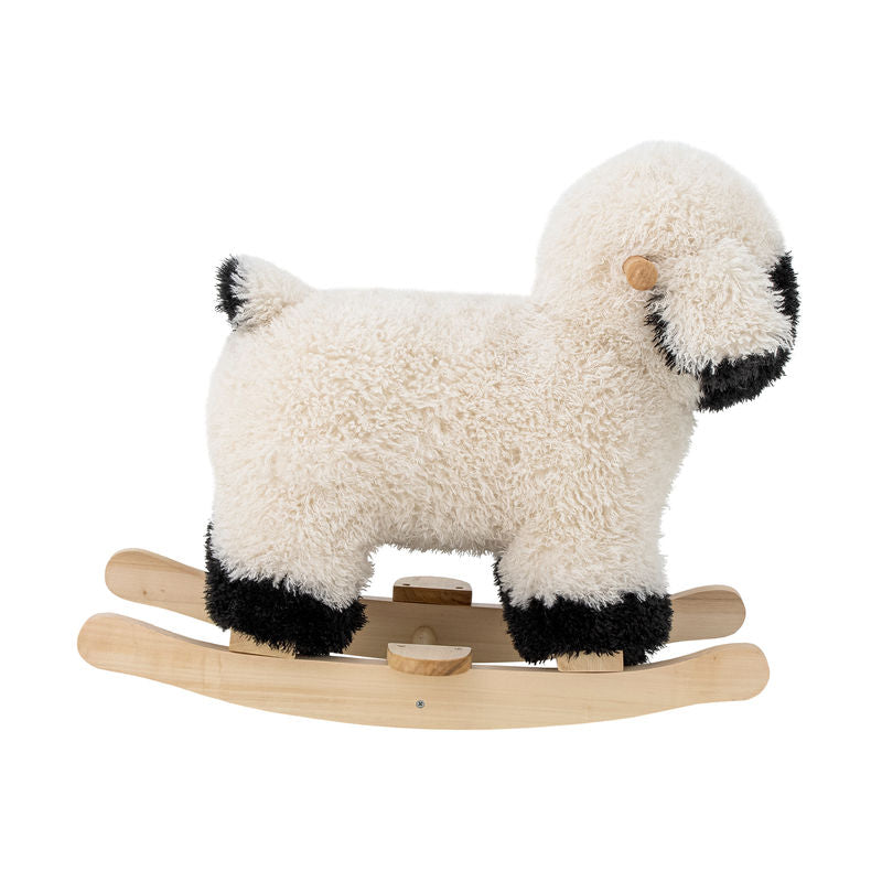 Bloomingville MINI Dolly Schaukelspielzeug, Schaf, Weiß, Polyester