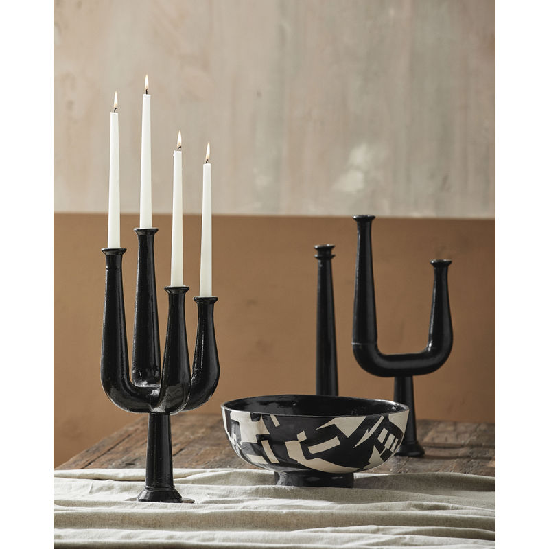 Candelabro Nordal Ulopu, negro