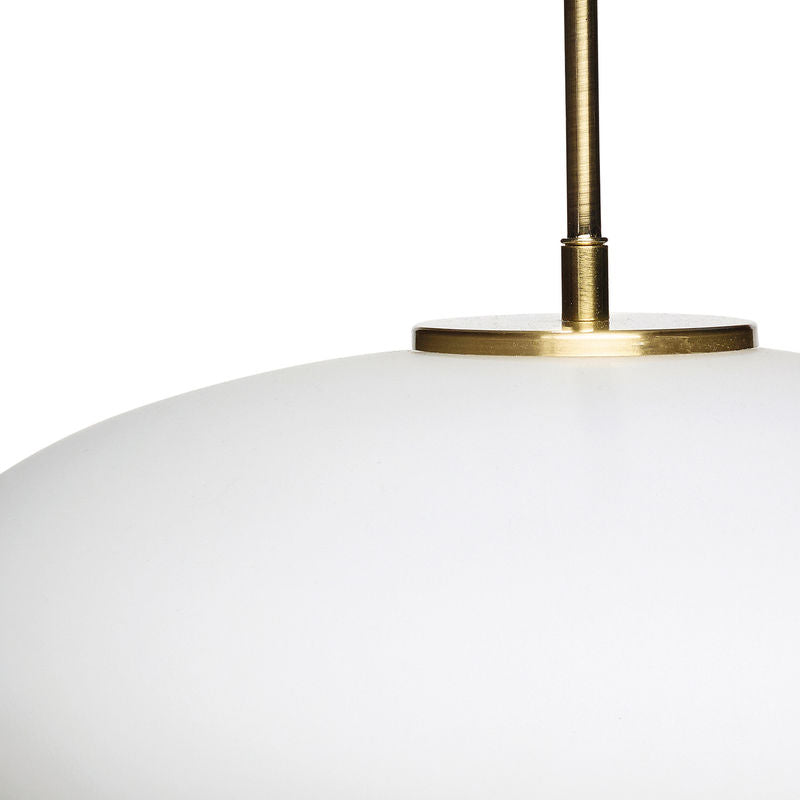Lampe à suspension Hübsch Muse, blanche