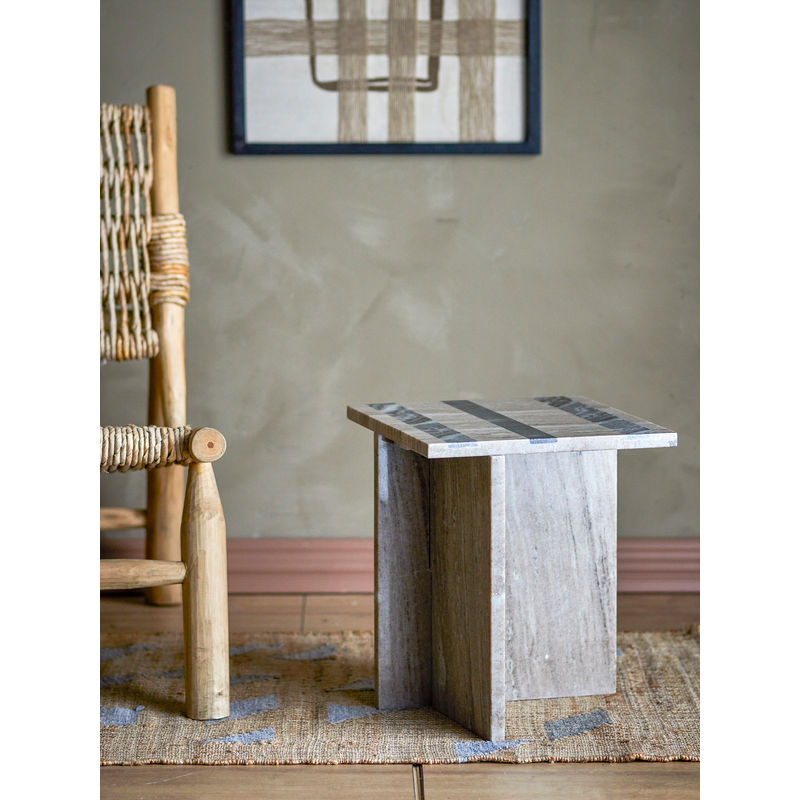 Bloomingville Clea bijzettafel, bruin, marmer