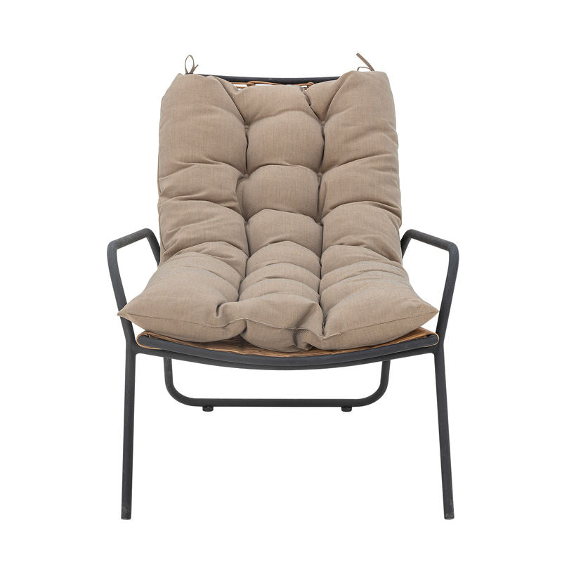 Bloomingville Boel loungestoel met kruk, metaal