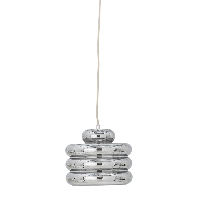Bloomingville Spike Pendelleuchte, silber, Glas