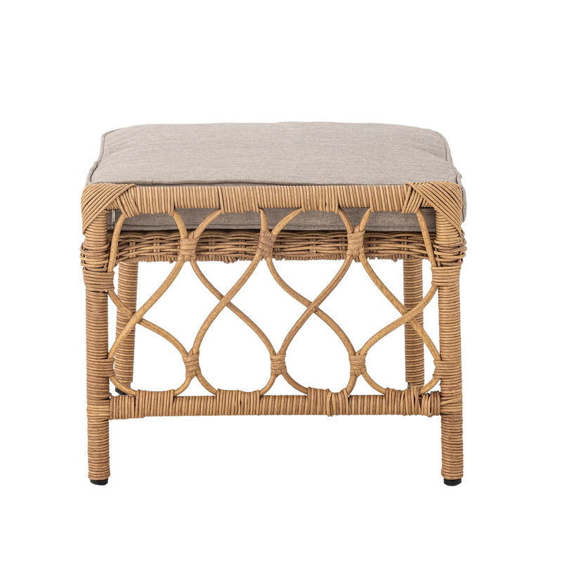 Sillón Belluce de Bloomingville con reposapiés, natural