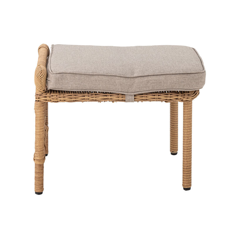 Sillón Belluce de Bloomingville con reposapiés, natural
