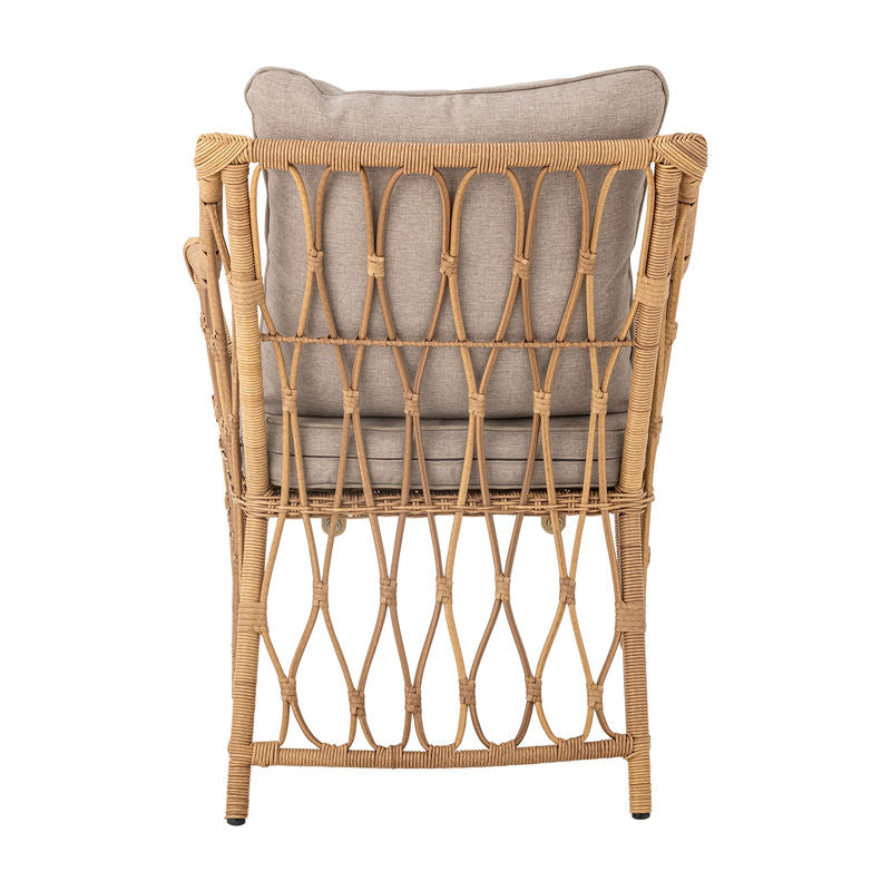 Sillón Belluce de Bloomingville con reposapiés, natural