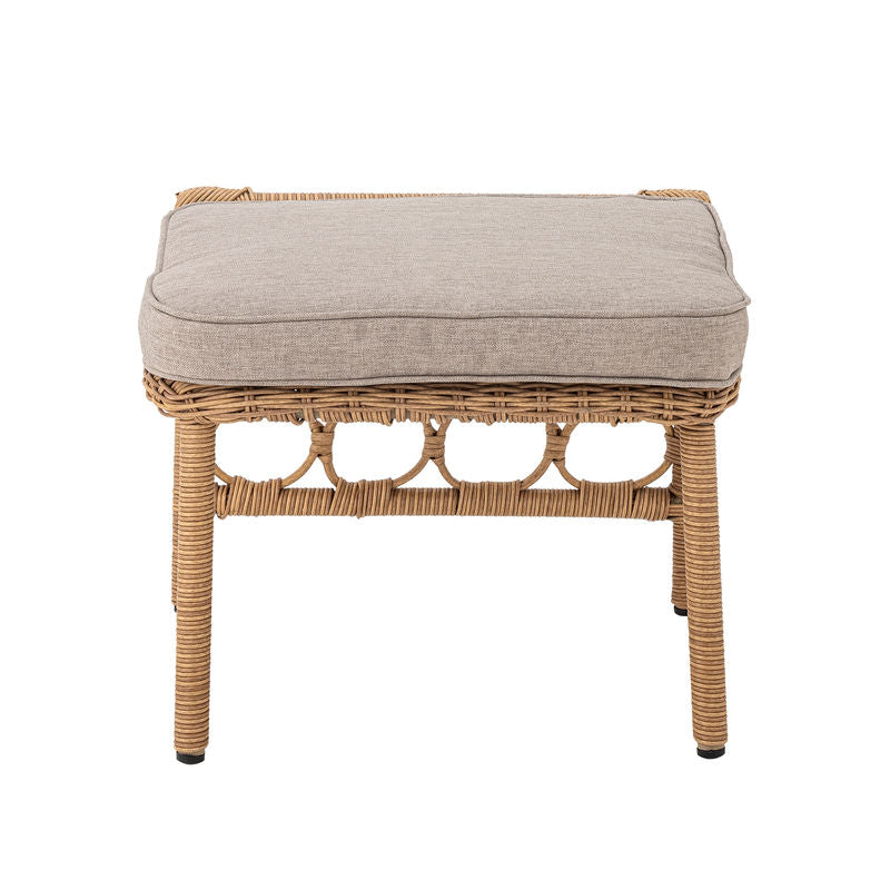 Sillón Belluce de Bloomingville con reposapiés, natural