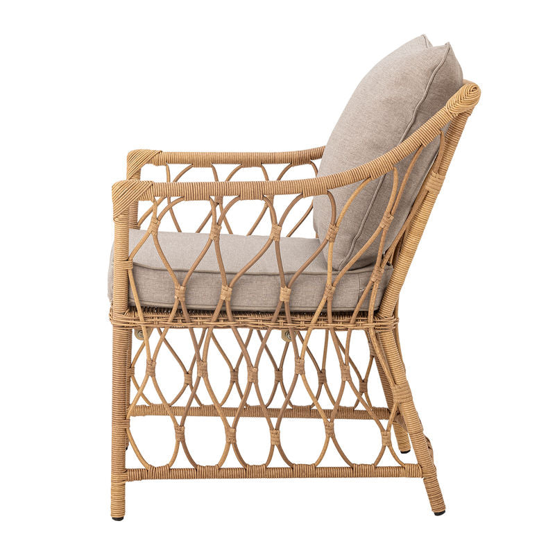 Sillón Belluce de Bloomingville con reposapiés, natural
