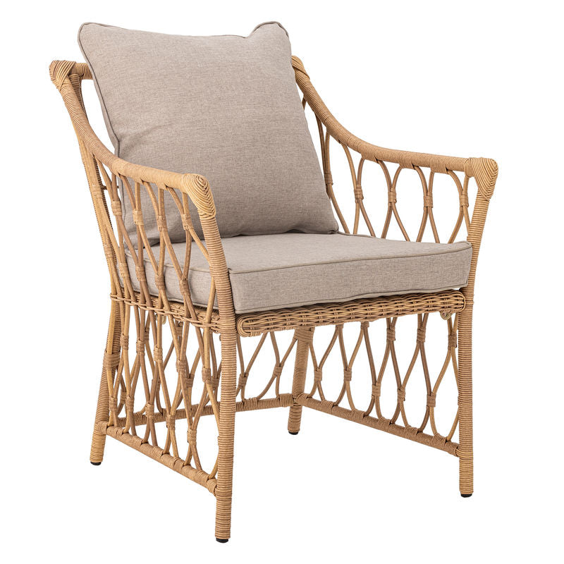 Sillón Belluce de Bloomingville con reposapiés, natural