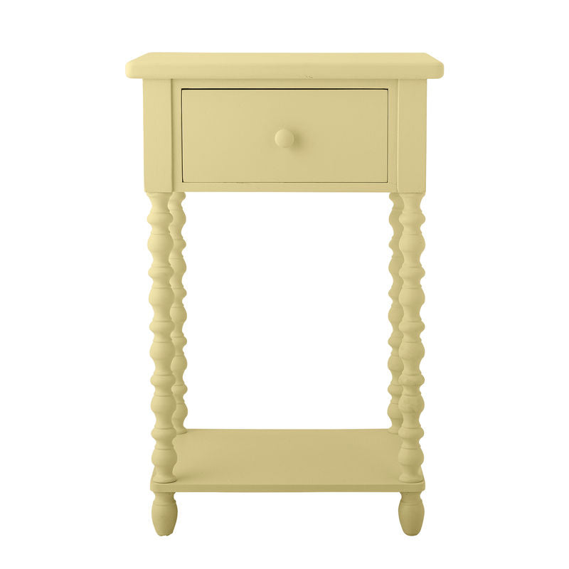 Table d'appoint Salino de Bloomingville, jaune, bois