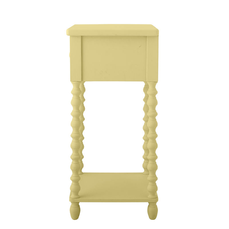 Table d'appoint Salino de Bloomingville, jaune, bois