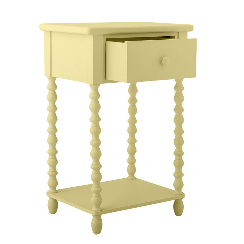 Table d'appoint Salino de Bloomingville, jaune, bois