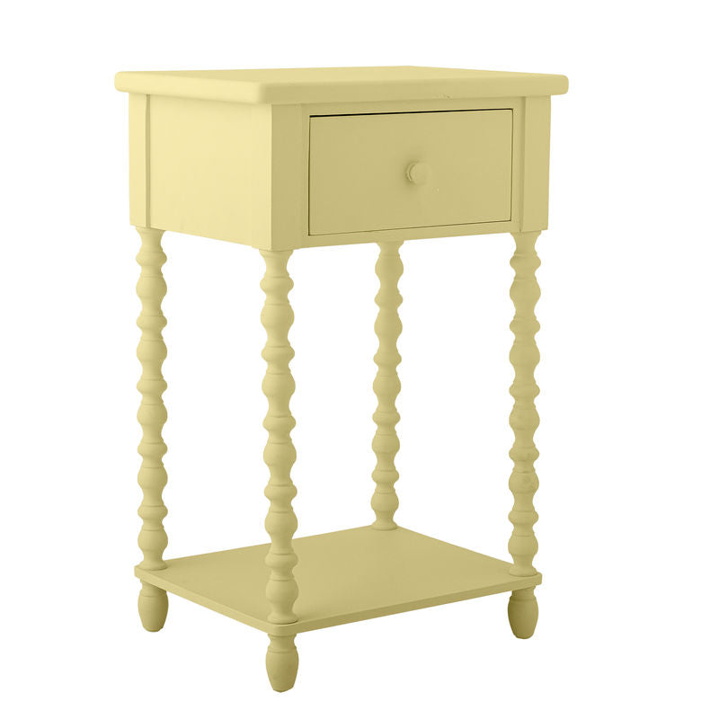 Table d'appoint Salino de Bloomingville, jaune, bois