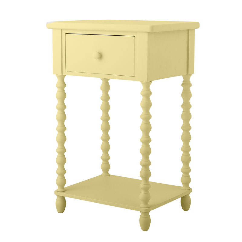 Table d'appoint Salino de Bloomingville, jaune, bois