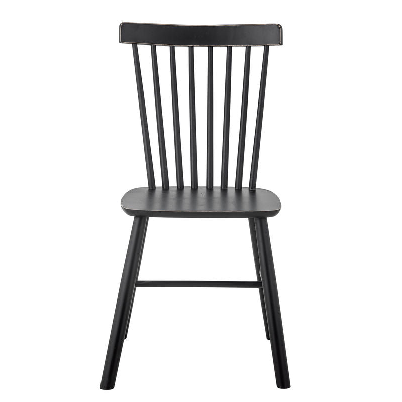 Silla de comedor Mill de Creative Collection, negra, madera