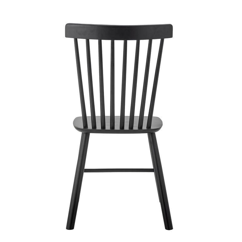 Silla de comedor Mill de Creative Collection, negra, madera