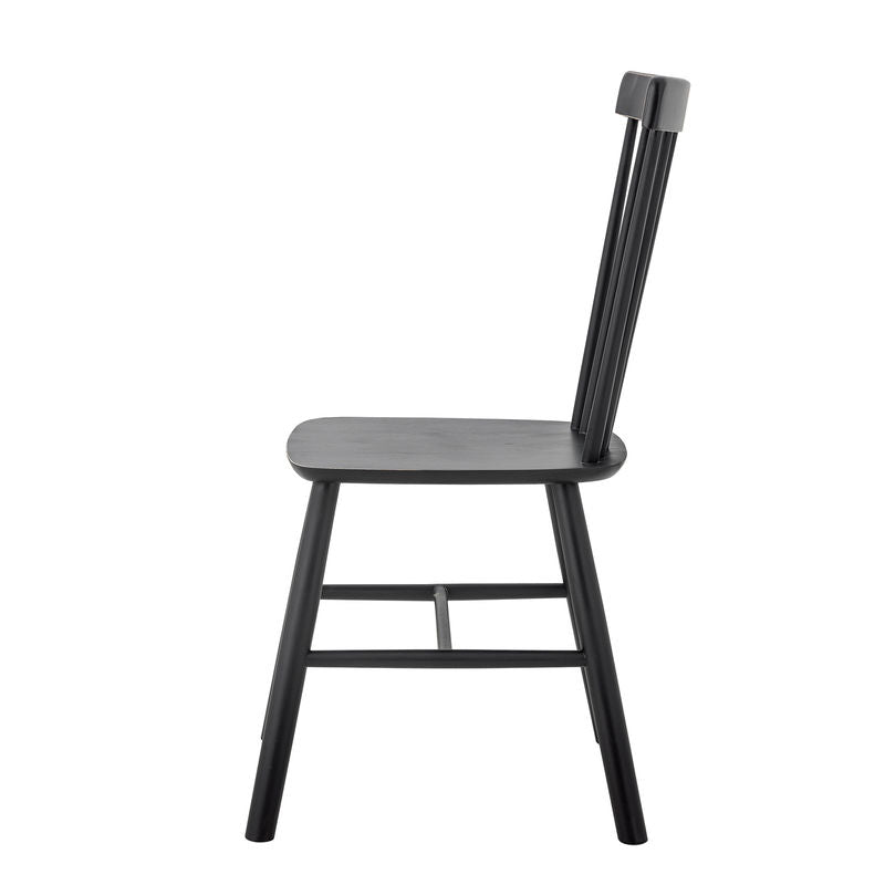 Silla de comedor Mill de Creative Collection, negra, madera