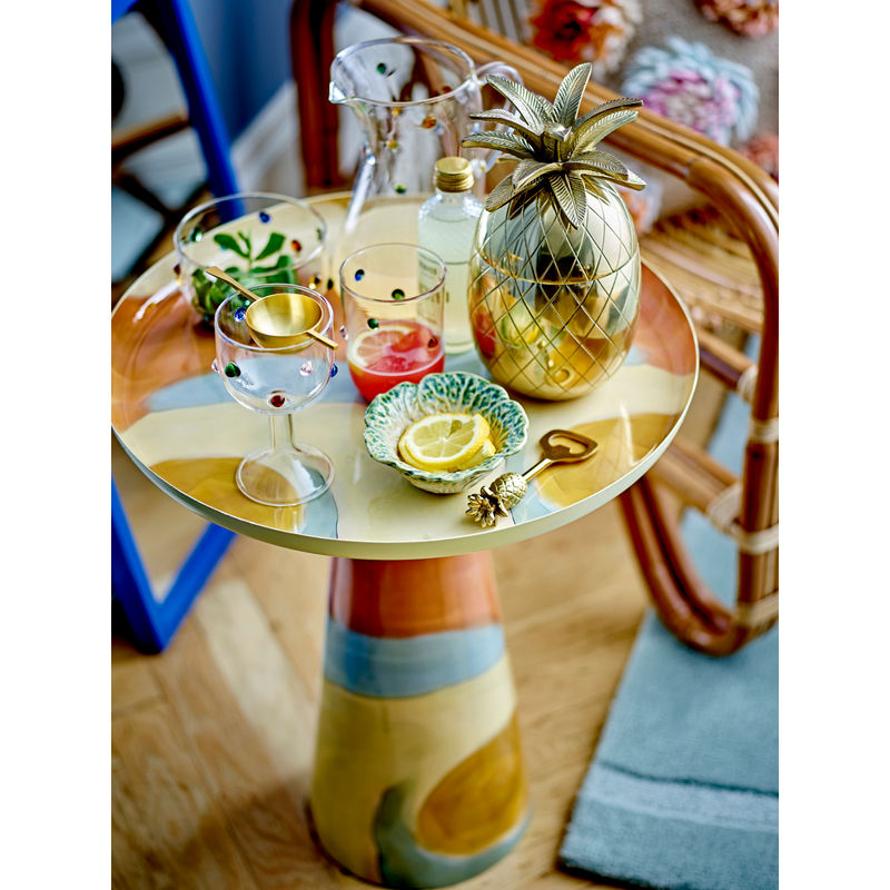 Bloomingville Brooke Beistelltisch, Gelb, Metall
