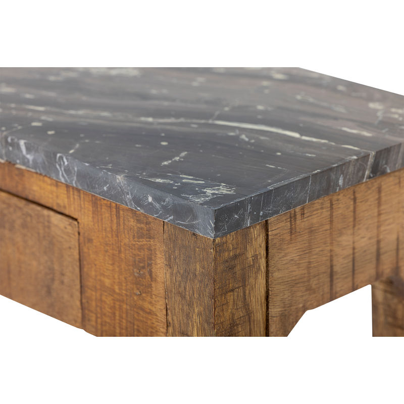 Kreative Kollektion Hauge Konsole Tisch, Braun, Marmor, Holz