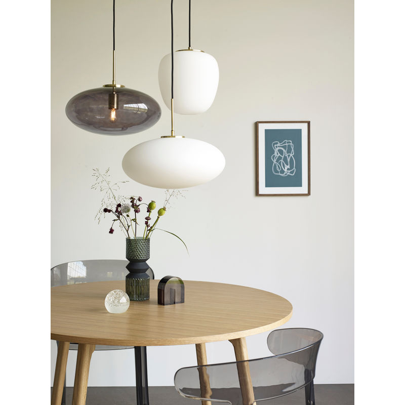 Lampe à suspension Hübsch Muse, blanche
