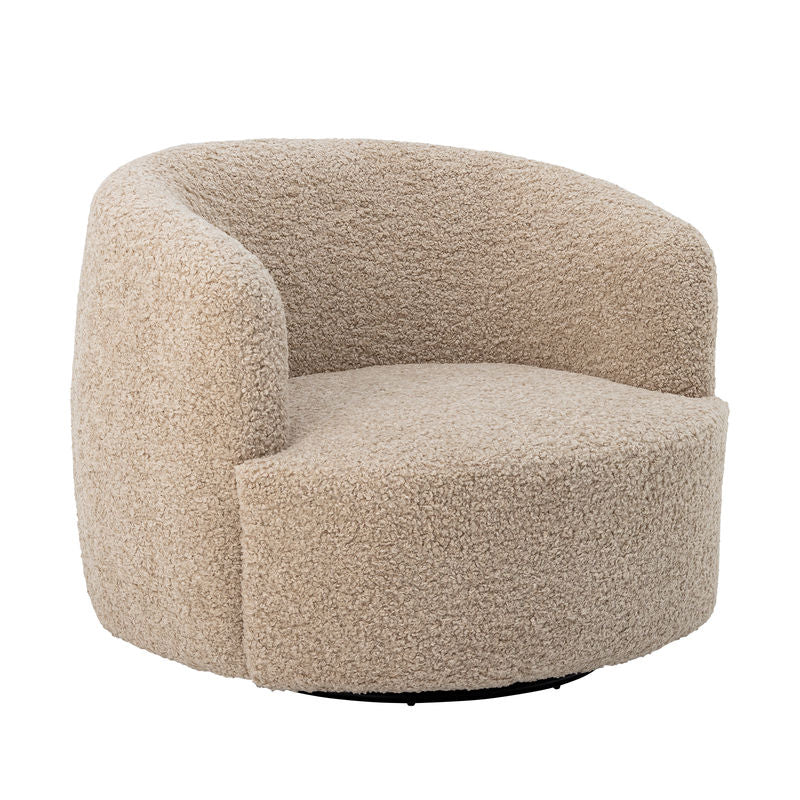 Fauteuil Bocca de Bloomingville, Naturel, Polyester
