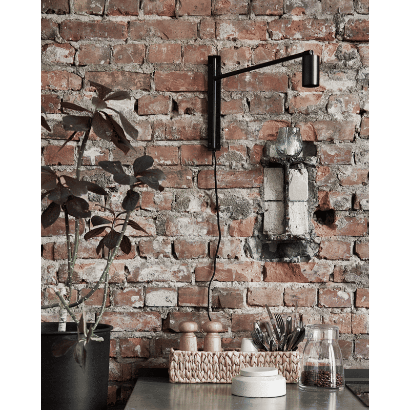 House Doctor Norm Wandlamp, Zwart antiek