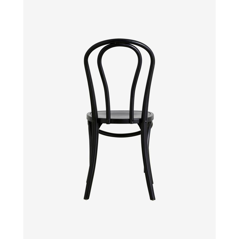 Silla Bistro Nordal, negra, madera