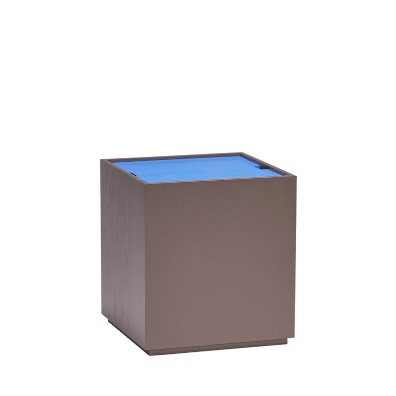 Hübsch Vault Aufbewahrungsboxen, blau, braun