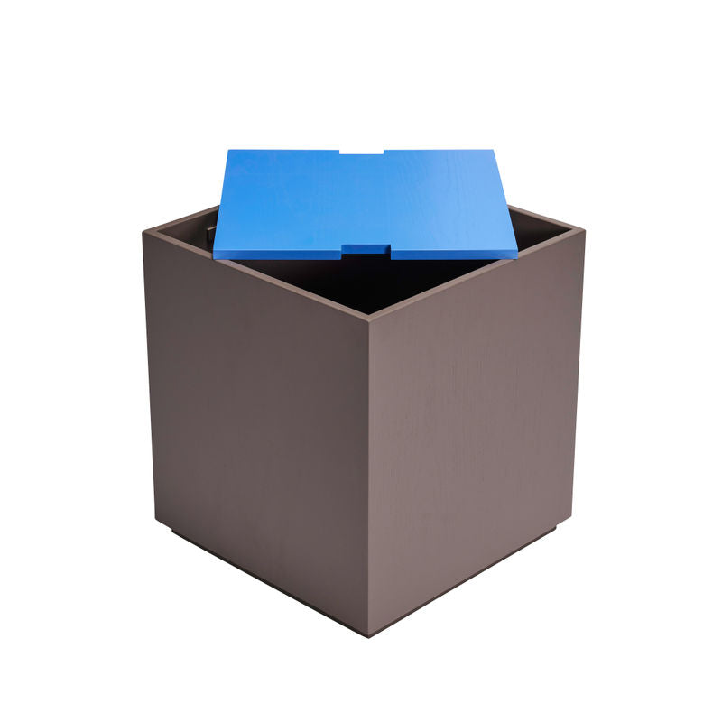 Hübsch Vault Aufbewahrungsboxen, blau, braun