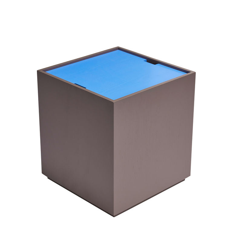 Hübsch Vault Aufbewahrungsboxen, blau, braun
