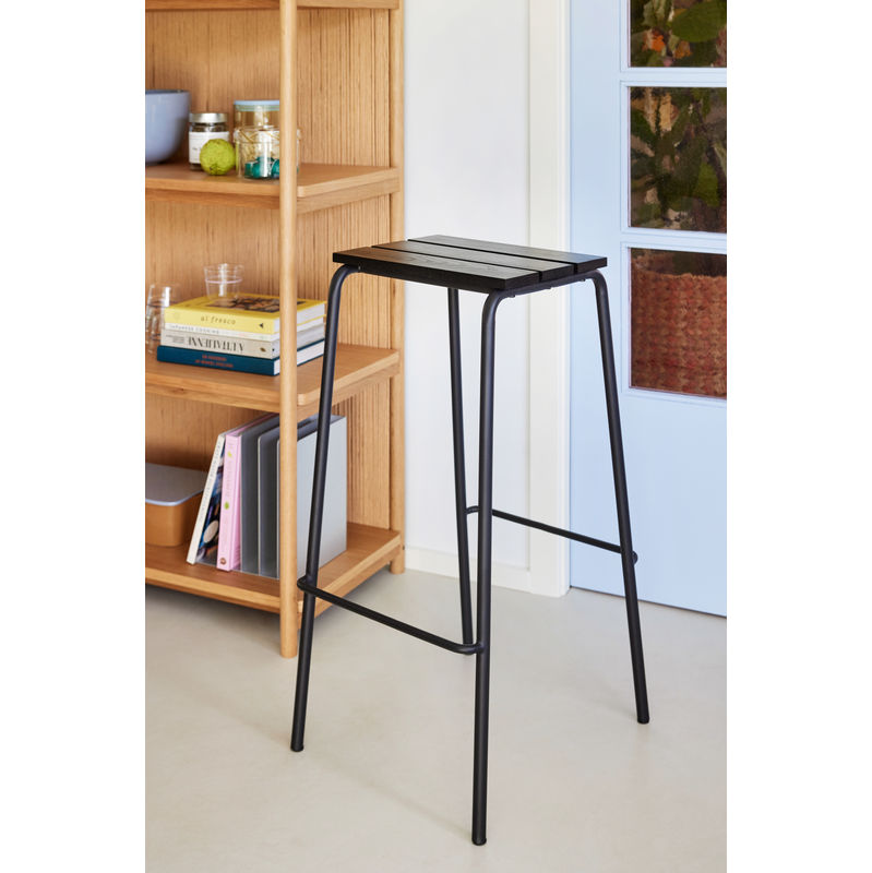 Hübsch Stilt barstoel, zwart