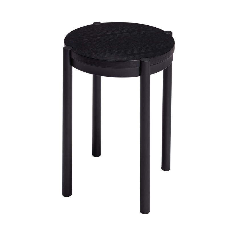 Taburete Hübsch Oto, negro