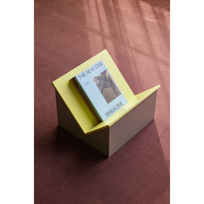 Hübsch Tick soporte de revistas, amarillo