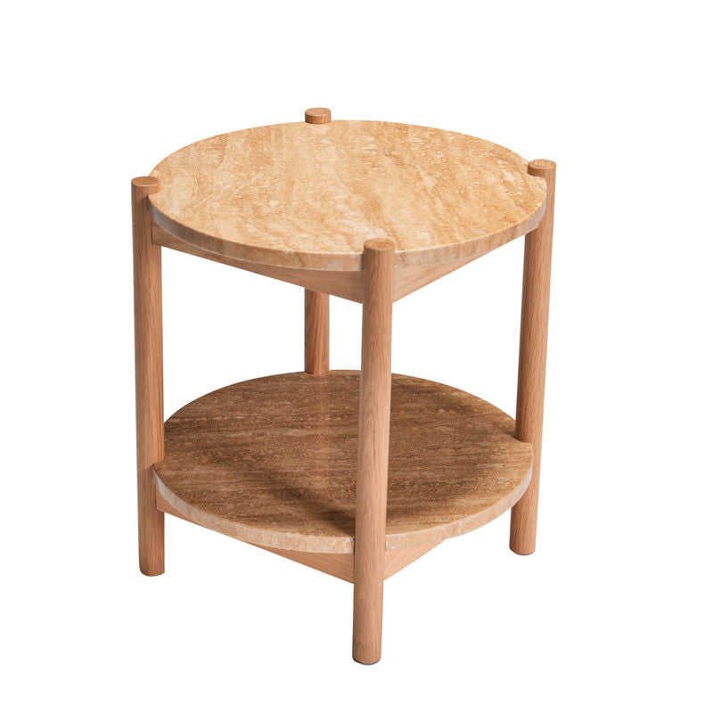 Hübsch Trava bijzettafel, naturel hout