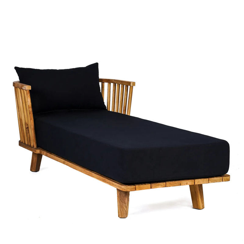 Bazarbizar-b2b Le lit de jour Malawi-Noir naturel