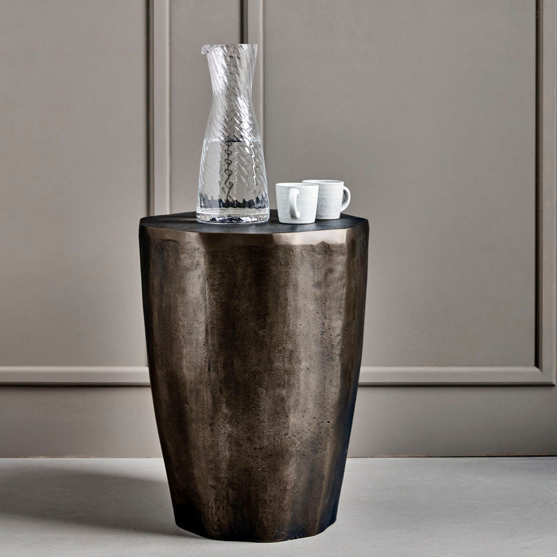 House Doctor Mesa auxiliar, HDMeta, Acabado cobre antiguo