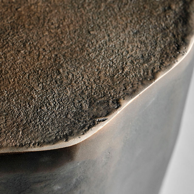 House Doctor Mesa auxiliar, HDMeta, Acabado cobre antiguo