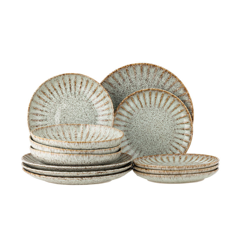Creative Collection Fleur Tellerset, Natursteingut