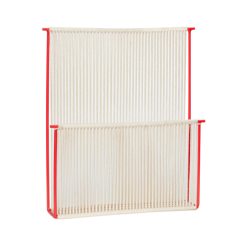 Hübsch String Strand Magazin halter Rot/Weiß