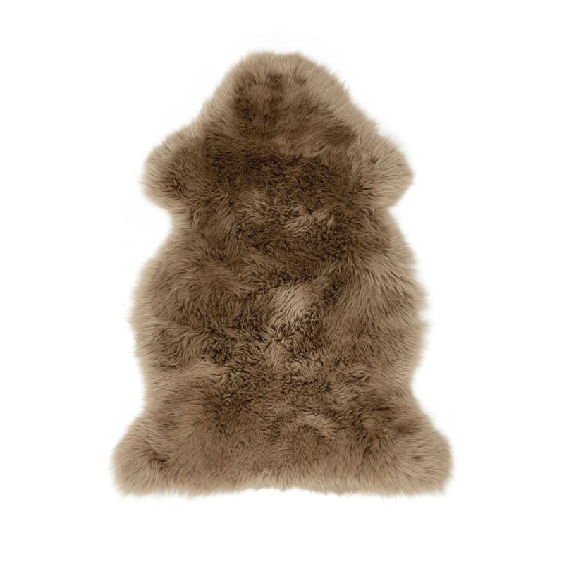 Hübsch Prim Tapis Peau de mouton Cheveux courts Marron