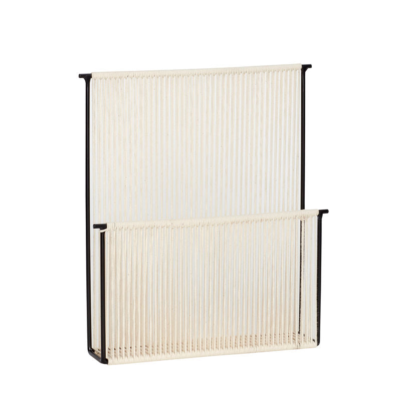 Hübsch Porte-revues String Wand Noir/Blanc