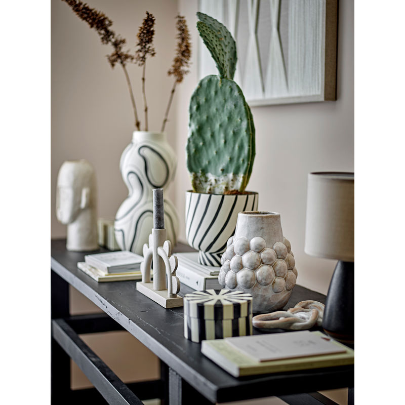 Bloomingville Riber Konsole Tisch, Schwarz, Recyceltes Holz