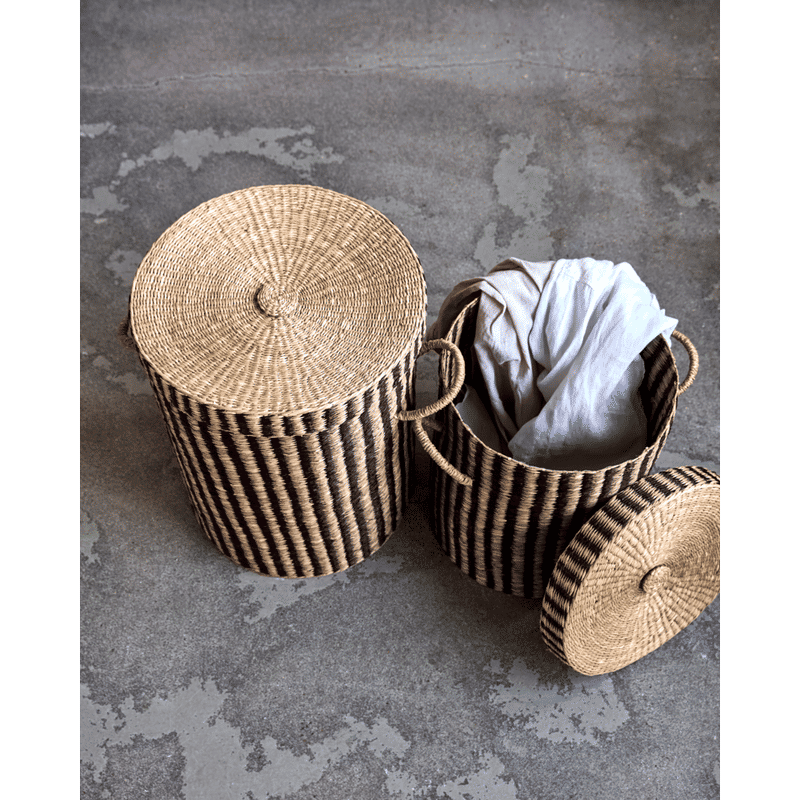 Panier à linge House Doctor, Naturel, Brun