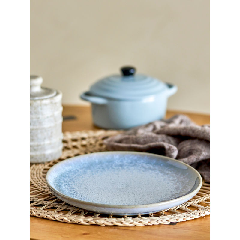 Bloomingville Paula Frühstücksset, Blau, Steinzeug