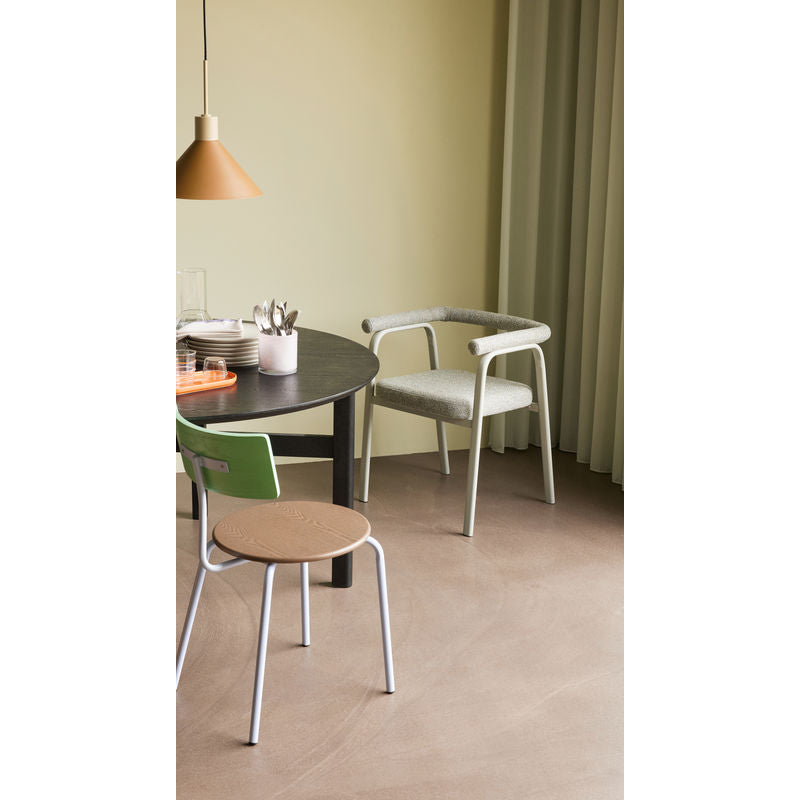 Silla de comedor Hübsch Ecto, gris