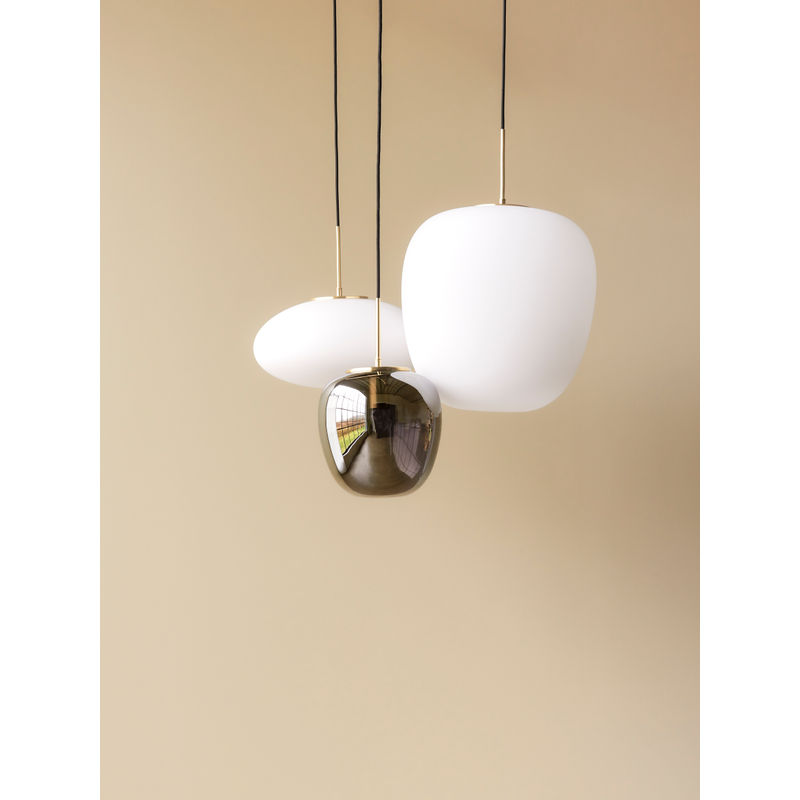 Lampe à suspension Hübsch Muse, blanche