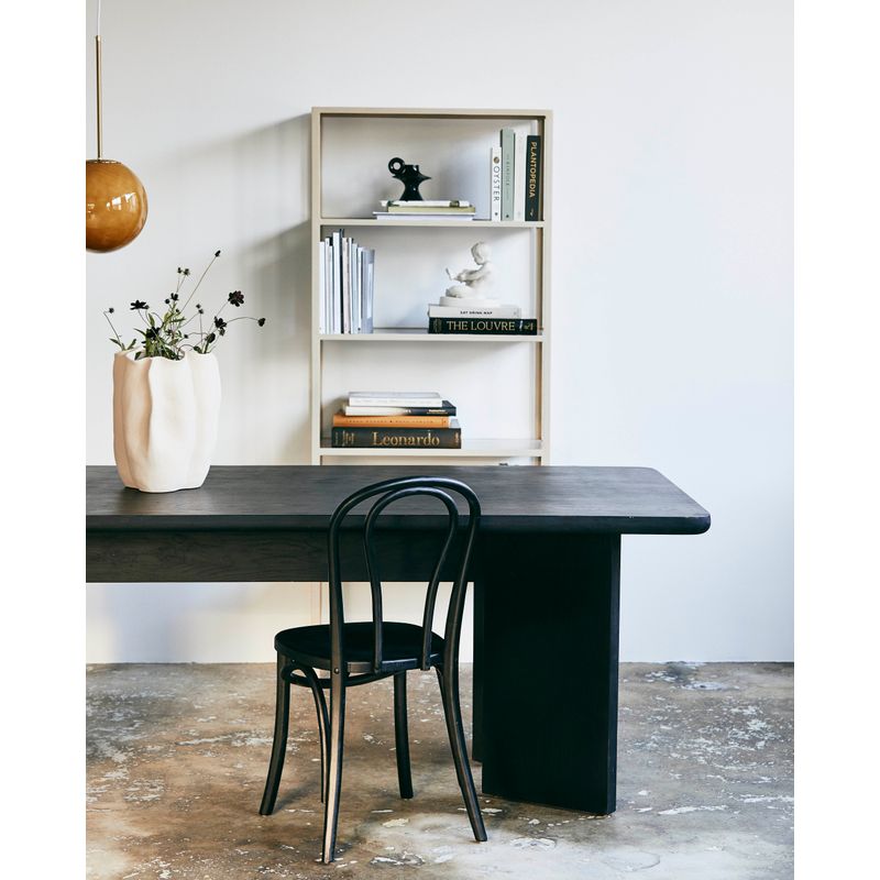 Silla Bistro Nordal, negra, madera