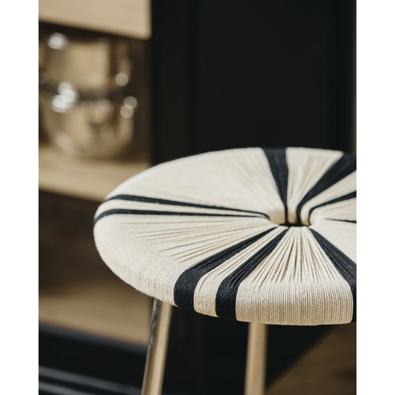 Nordal Morice taburete, negro
