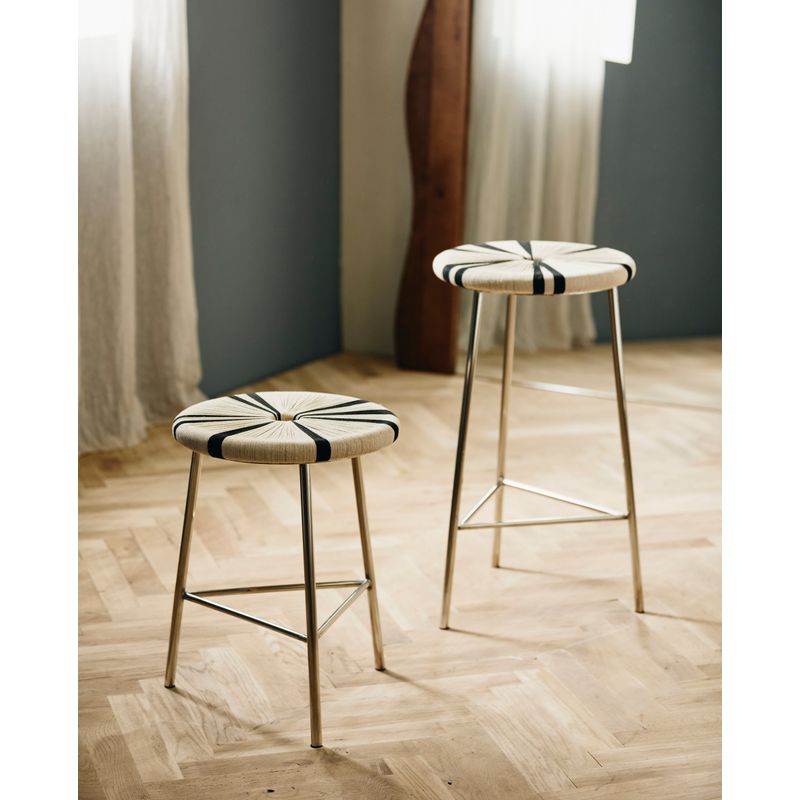 Nordal Morice taburete, negro