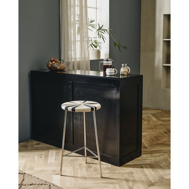 Silla alta Nordal Morice, negra